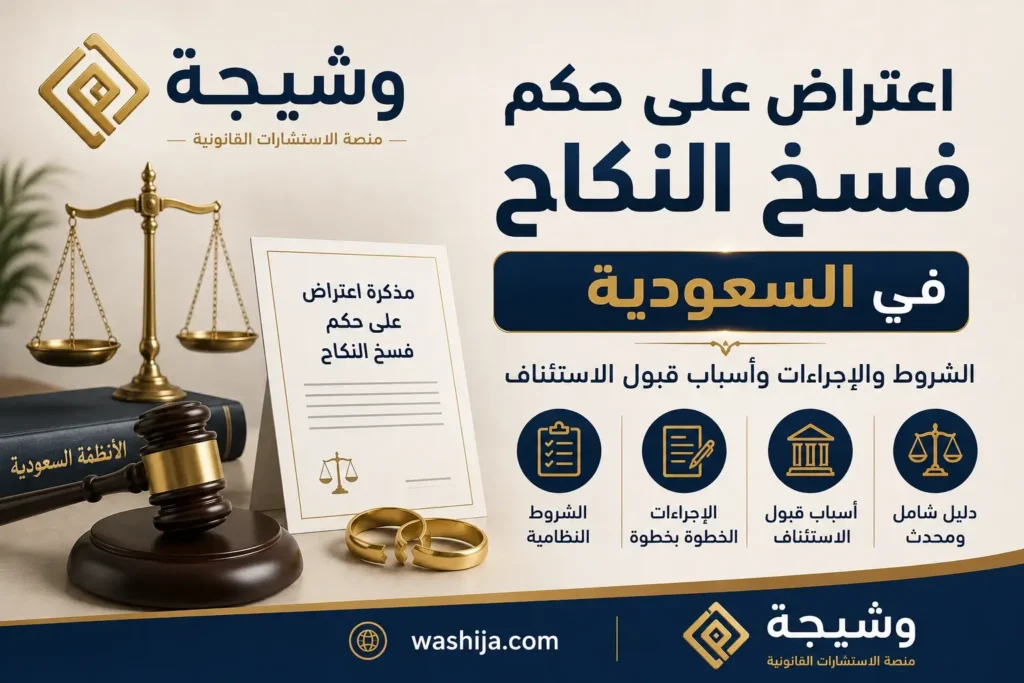 اعتراض على حكم فسخ النكاح في السعودية: دليل يوضح شروط الاعتراض وإجراءات الاستئناف وفق النظام السعودي