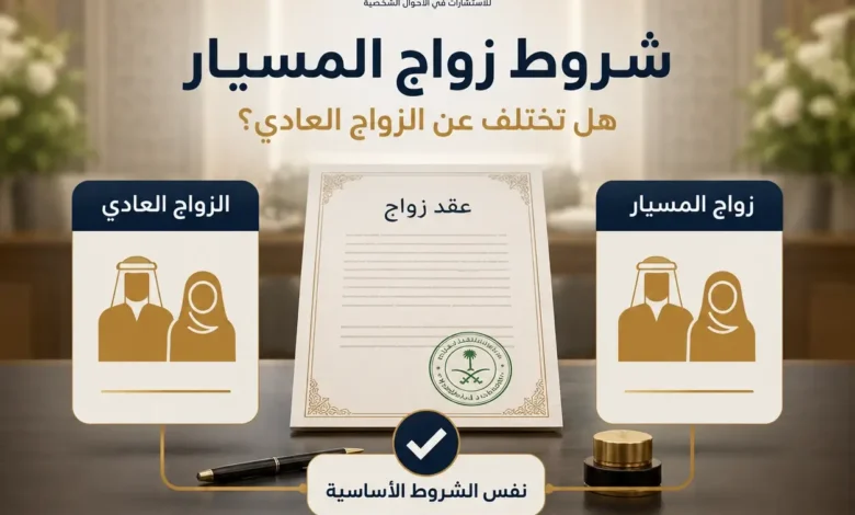 شروط زواج المسيار في السعودية: هل تختلف عن الزواج العادي؟ مقارنة بين شروط عقد الزواج وفق نظام الأحوال الشخصية - منصة وشيجة