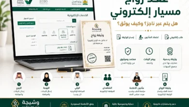عقد زواج مسيار إلكتروني عبر منصة ناجز واعتماده من مأذون الأنكحة
