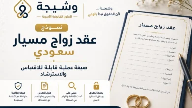 نموذج عقد زواج مسيار سعودي بصيغة عملية قابلة للاقتباس والاسترشاد وفق الأنظمة السعودية